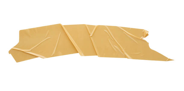 istock Brown adhesive tape isolated on white background 1185536583