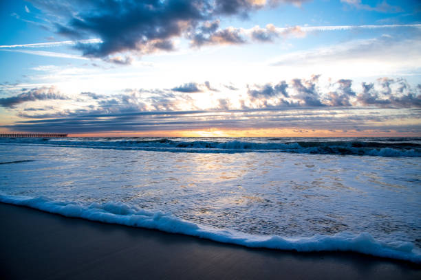 Sunrise at Seaview Pier in North Topsail Beach