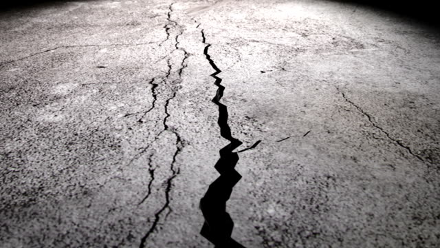 Computer animation of simulated ground cracking