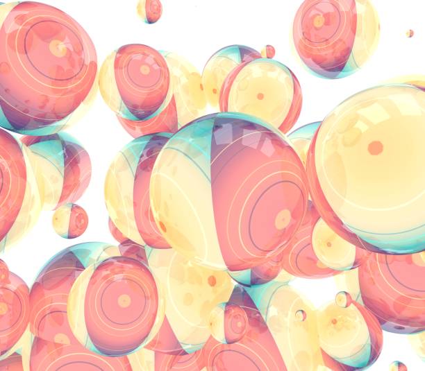 istock Large group of orbs or spheres. 1185549295