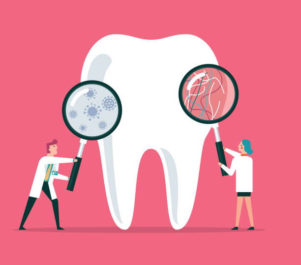 stockillustraties, clipart, cartoons en iconen met tandheelkundige verzorging - tandarts illustraties