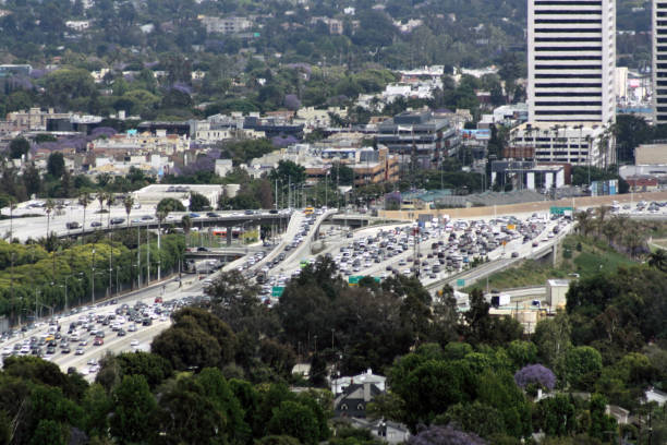 istock Traffic in LA from distance 1185555937