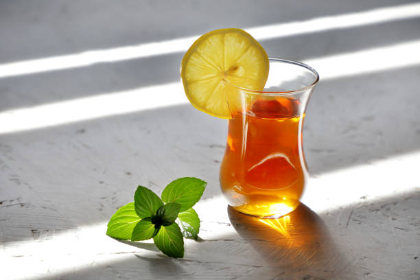 Fragrant tonic tea . stock photo