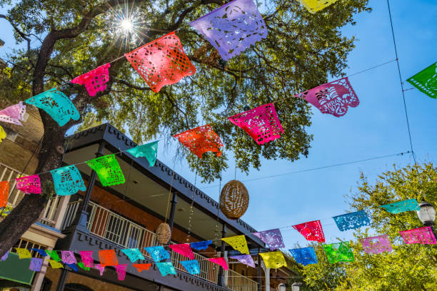 Mexican Market Square Paper Decorations San Antonio Texas