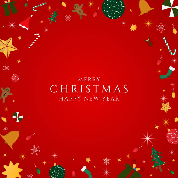 istock Christmas banner radial modern gift snowflake with space for your text 1185562885