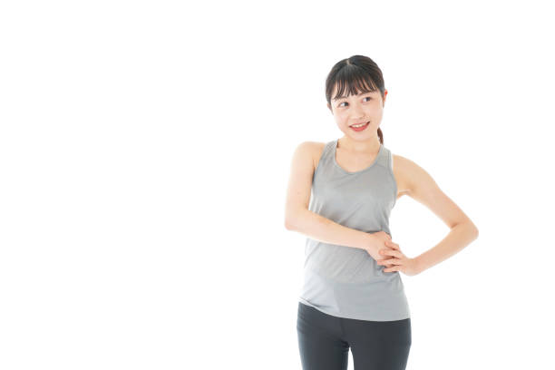 istock Young woman training with sportswear 1185574219