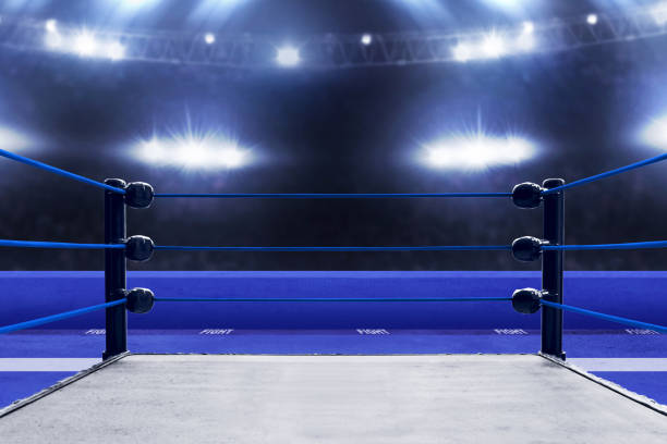 istock Professional boxing ring, sport concept 1185574415