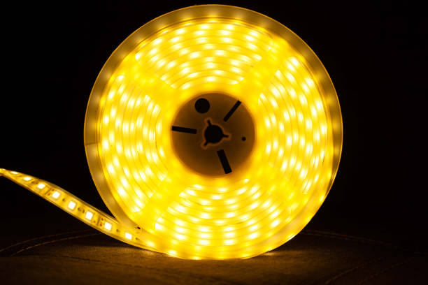 istock LED tape illuminate ,lighting for lockers, niches, for home and office.diode strip 1185579331