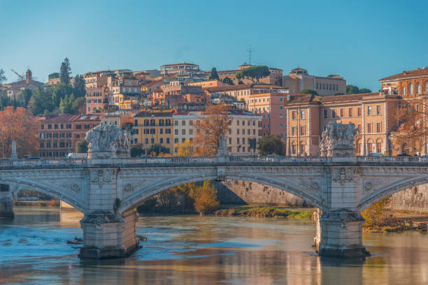 istock Statues on the bridge of St. Angel. 1185586623