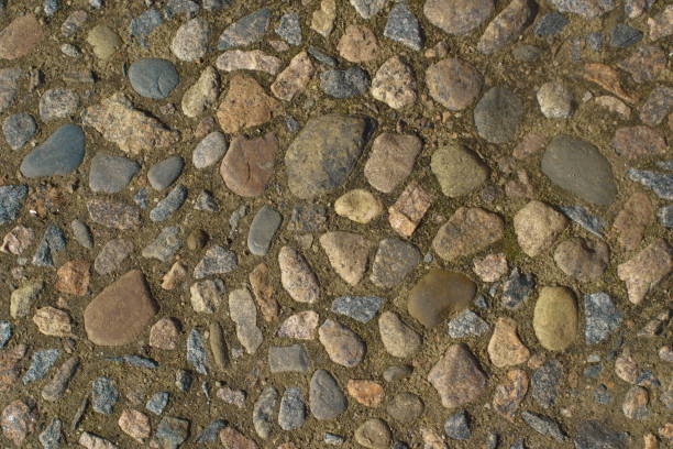 istock Image of a path paved with small stone as background 1185589660