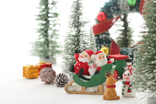 istock Bright Christmas image in a snowy forest 1185590991