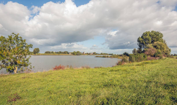 istock Bank of the Dutch river Lek 1185593673
