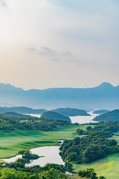 istock Golf field in evening, Fall, Sai Kung, Hong Kong 1185604155
