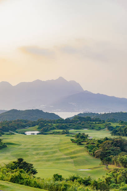 istock Golf field in evening, Fall, Sai Kung, Hong Kong 1185604213