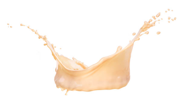 istock A splash of coffee with milk. Crown splash 1185609034