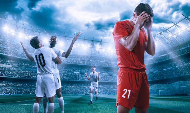istock Soccer player celebrating victory 1185611657