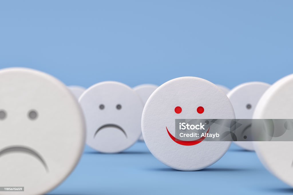 Customer Satisfaction Concept Satisfaction, Customer, Smiley Face, Quality Customer Experience Stock Photo