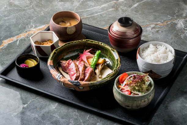 I had a chance to dine at a Japanese restaurant where a very creative menu is served. Donburi (rice in bowl} is truffled wagyu, which is very unique. Rolled sushi has prawn tempura as filling and wrapped with avocado, scallops and white tuna. This is also seasoned with truffle dressing. They are not traditional Japanese food but absolutely delicious.