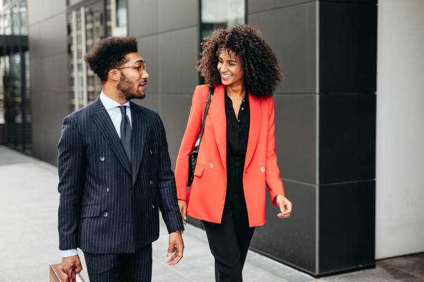 istock Colleagues on their way to work 1185615881