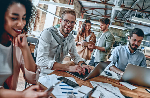 istock Young business people in office 1185621310