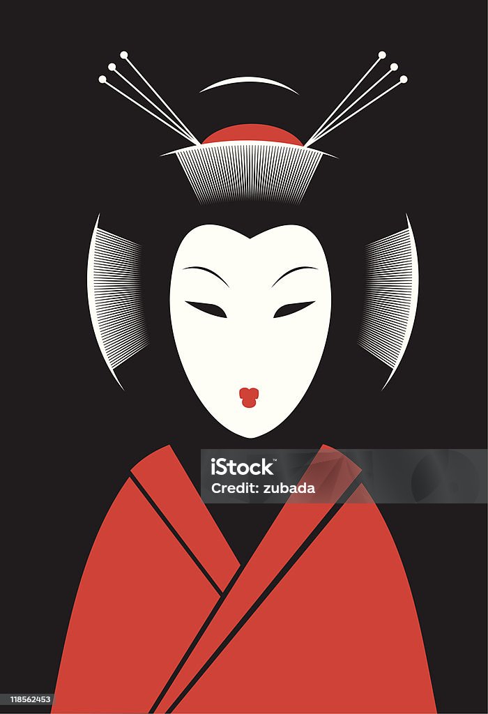 Japanese woman  Japan stock vector