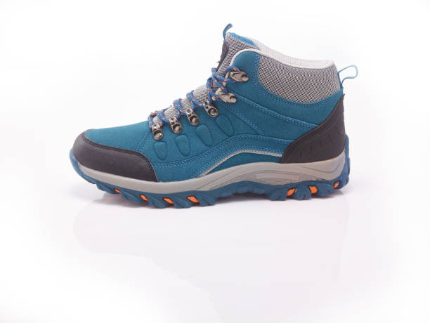 istock hiking boots modern blue color in the white background 1185624623