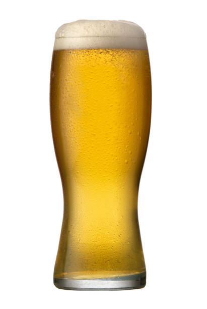 A Cold Beer in Glass stock photo