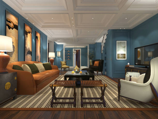 istock 3D Render of Living room 1185637669
