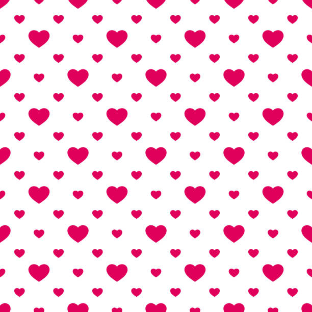ilustrações de stock, clip art, desenhos animados e ícones de seamless pattern with small hearts. valentines day background. red and white - heart shape confetti small red