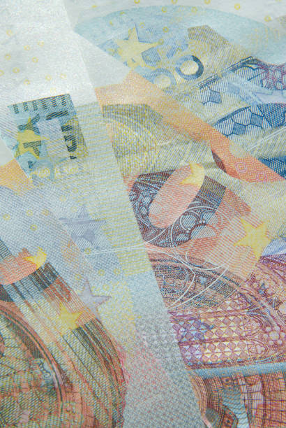 istock Paper currency. Collage of Euro notes. 1185640295