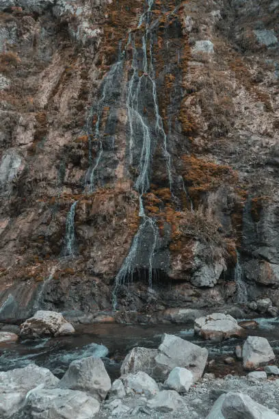 Photo of waterfall in the Rugova mountains near Peje, Kosovo