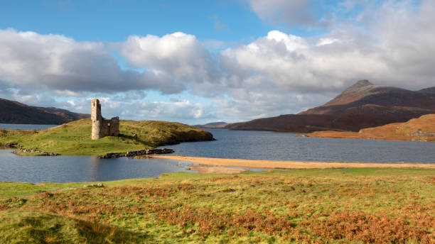 istock The Ruins of Ardvreck Castle at Loch Assynt, Scotland 1185644877