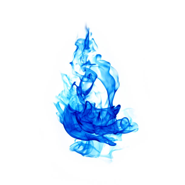 blue flames isolated on white background blue flames isolated on white background blue flames stock pictures, royalty-free photos & images