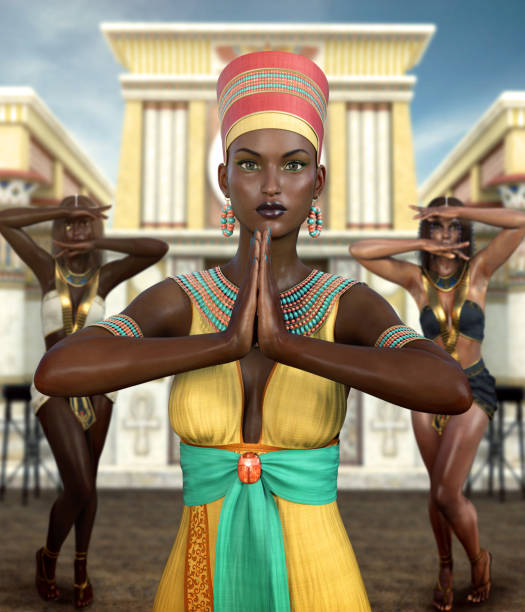 istock Beautiful Ancient Egypt Pharaoh Queen Nofretete Holy Ritual 1185653150
