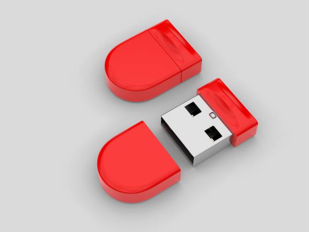 istock Blank pen drive for promotional branding. 3d render illustration. 1185654562