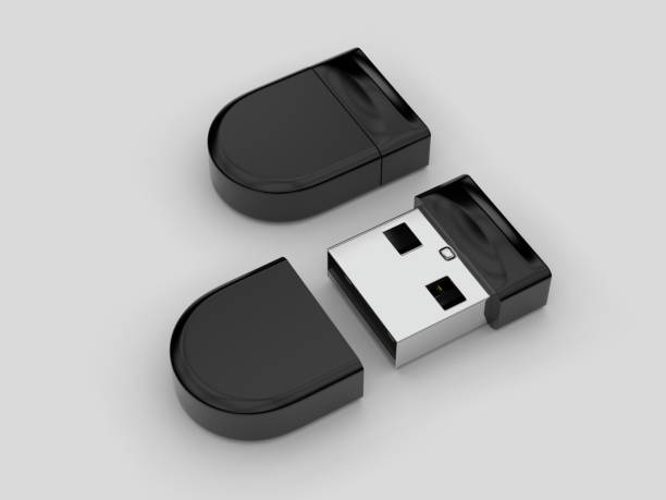 istock Blank pen drive for promotional branding. 3d render illustration. 1185654770
