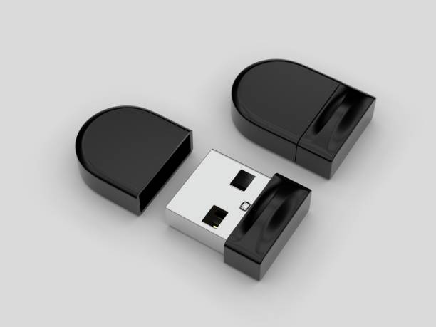 istock Blank pen drive for promotional branding. 3d render illustration. 1185655882