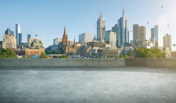 istock Melbourne urban cityscape skyline 1185656747