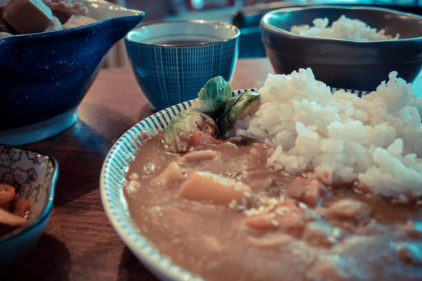 istock Asian pork curry with other dishes 1185656812