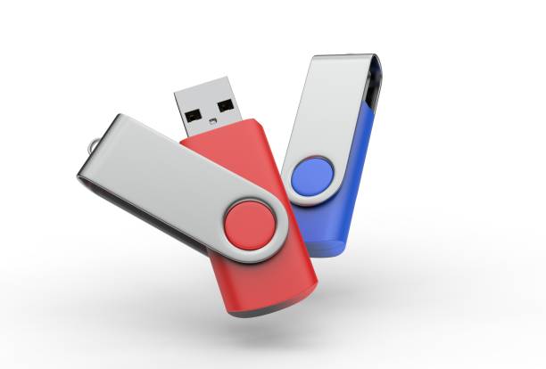 istock Blank pen drive for promotional branding. 3d render illustration. 1185657500
