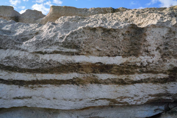 istock Background of sedimentary rock layers 1185658670