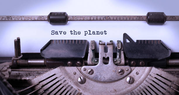 istock Save the planet, written on an old typewriter 1185659753