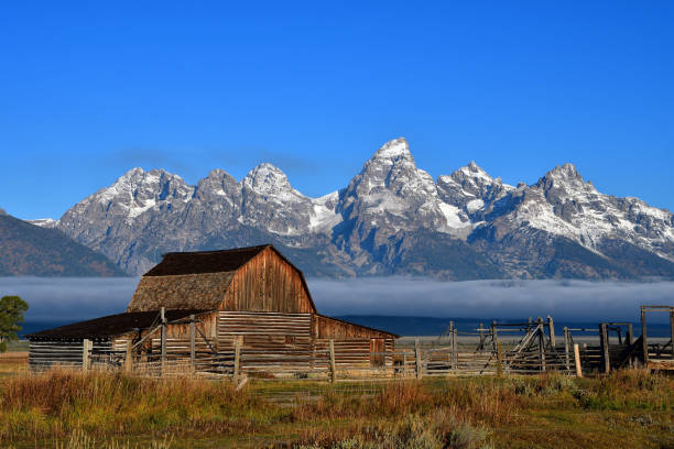 istock Picture Perfect John Moulton Barn Morning 1185660075