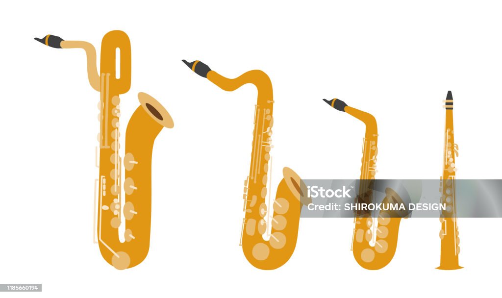 Woodwind Instruments Visual Set Of Vector Modern Flat Design Woodwind Musical Instruments Stock ...
