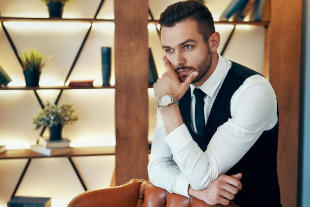 istock Thoughtful handsome man portrait 1185660446