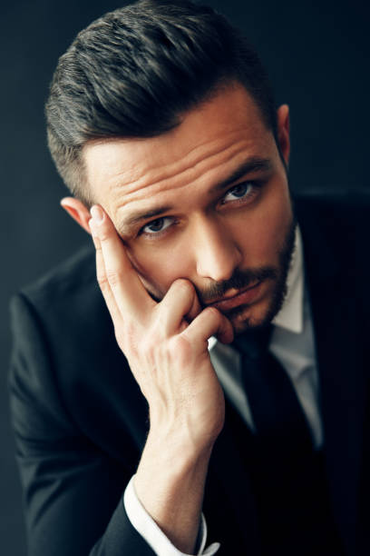istock Thoughtful handsome man portrait 1185660462