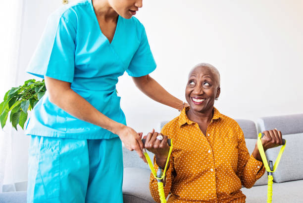 istock Home Visit - Nurse and her  Patient 1185660537