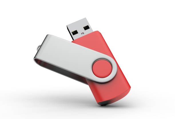 istock Blank pen drive for promotional branding. 3d render illustration. 1185662999