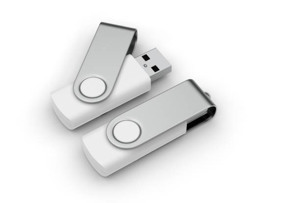 istock Blank pen drive for promotional branding. 3d render illustration. 1185665613