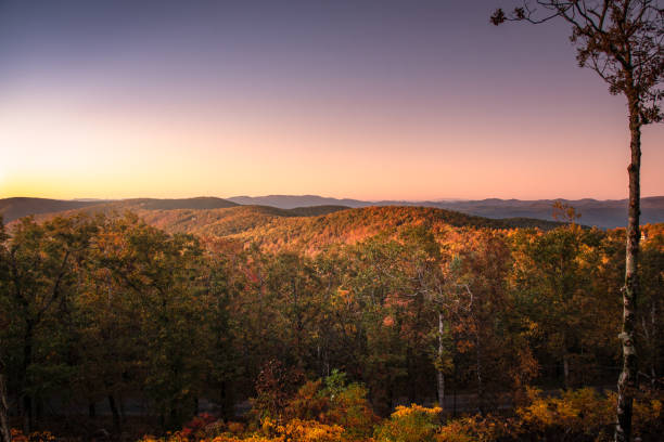 istock Dramatic sunset at Eagles Rest in Jasper Georgia during the fall 1185665833